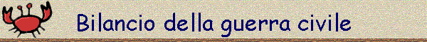 Bilancio della guerra civile